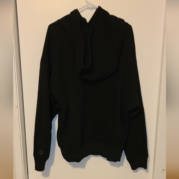 PINK Victoria's Secret Women's plain front Pullover Hoodie Black XXL EUC - Picture 4 of 6